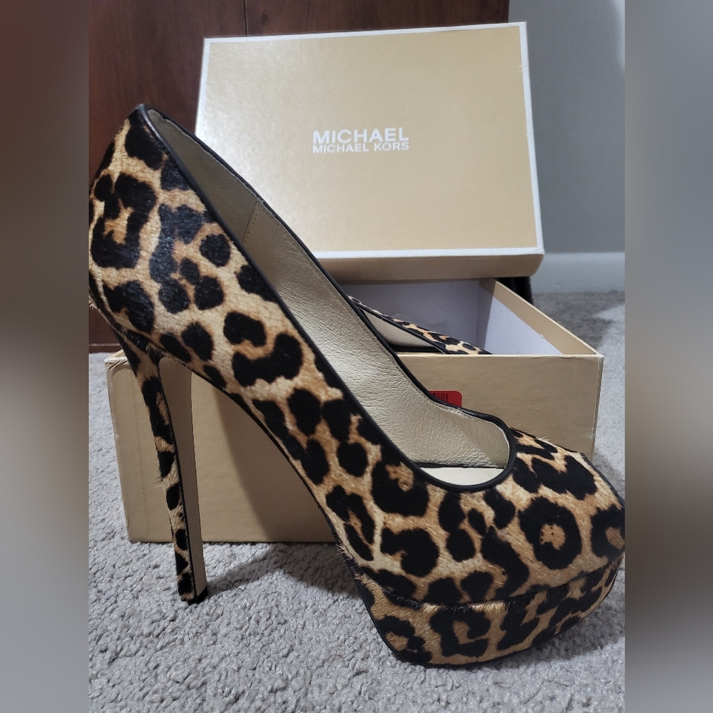 Michael Kors Leopard Print Heels